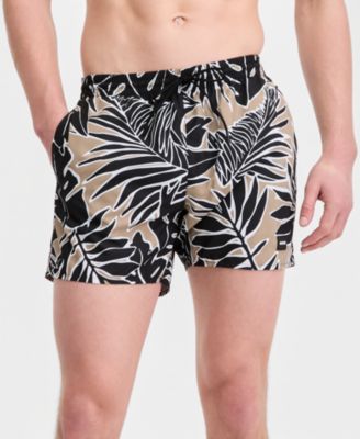BOSS by Men's 5" Tropical Print Swim Trunks