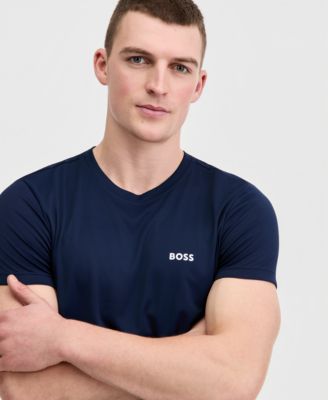 BOSS by Men's Short-Sleeve Rashguard Swim Shirt