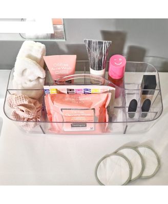 Plastic Cosmetic Organizer Tote - Clear Bin