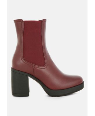 Womens Scuala Faux Leather Chelsea Boots