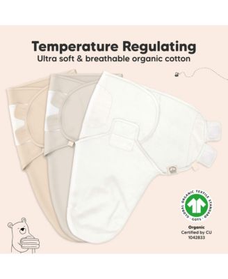 3pk Soothe Baby Swaddle, Organic Baby Swaddle Sleep Sacks, Newborn, Infant Swaddle Sack