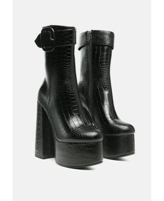 Womens Bumpy Platform Bootie