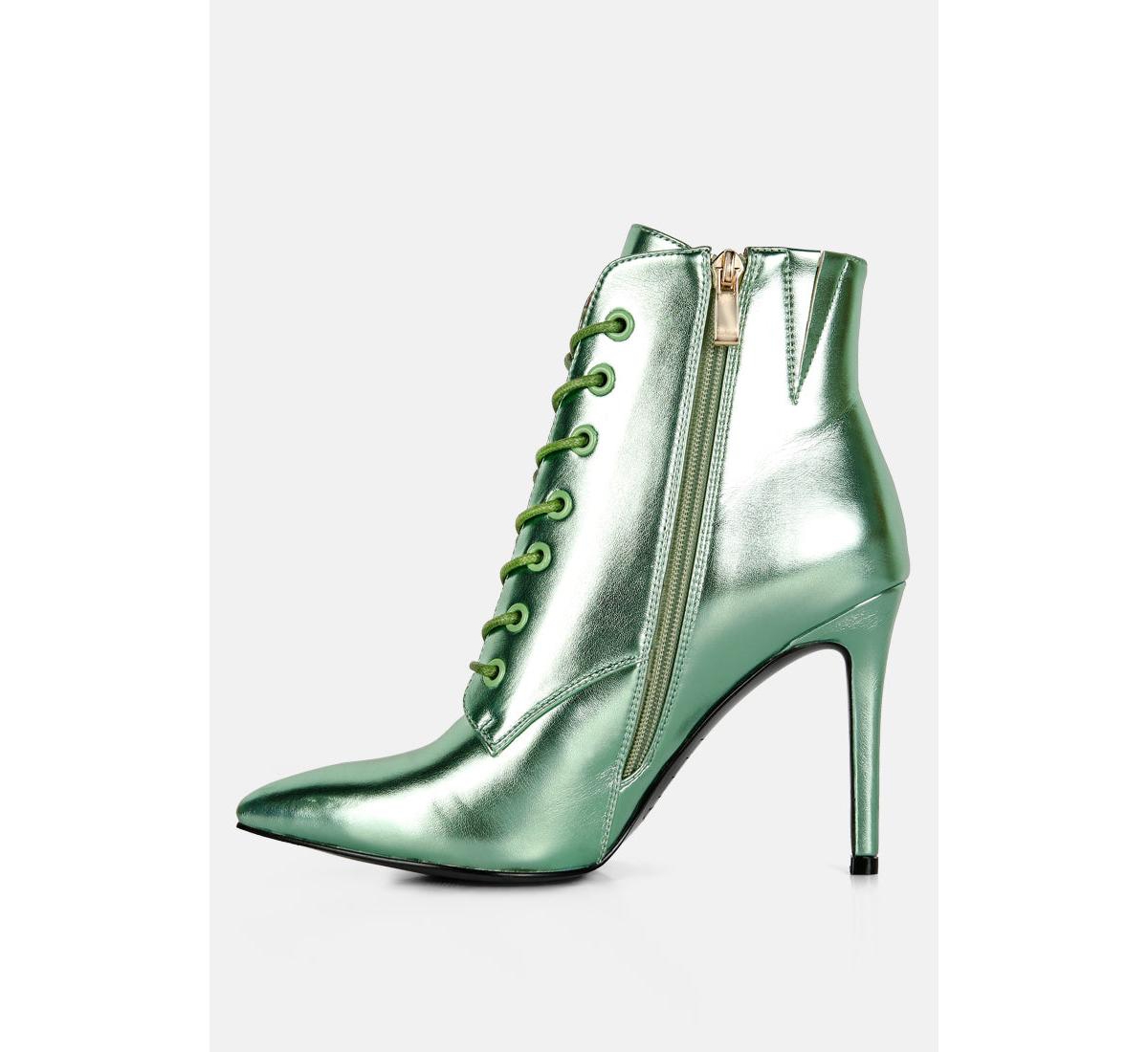 Piet Womens Metallic Stiletto Ankle Boot
