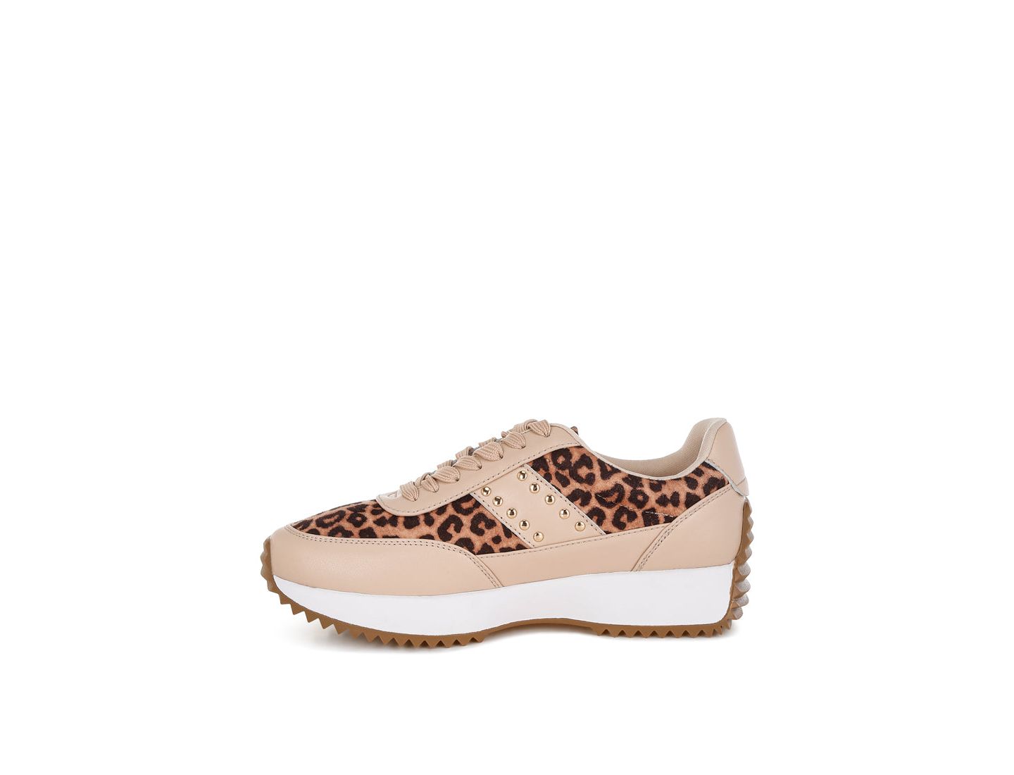 Женские кроссовки Rag & Co Lepark Real Leather Leopard Print, цвет: Светлый бежевый — фото 8