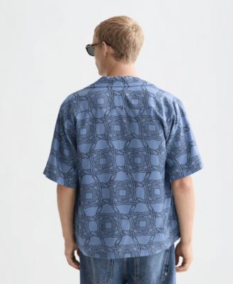 Men's Printed Short-Sleeve Shirt