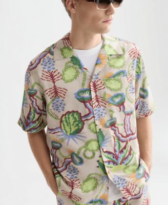 Men's Printed Short-Sleeve Shirt