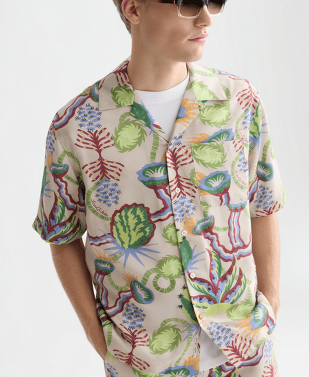 Scotch & Soda Men's Printed Short-Sleeve Shirt