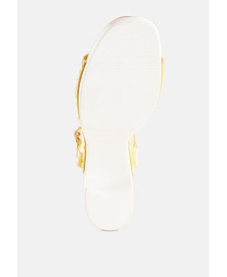 Womens Mazaro Raffia Chunky Sandals