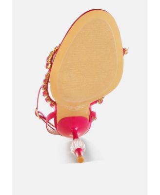 Womens Aragon Diamante Embellished Fantasy Heel