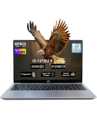 15.6" IPS FHD-Laptop Intel 6 Cores i3-1215U 32GB RAM 512GB SSD 4.4GHz
