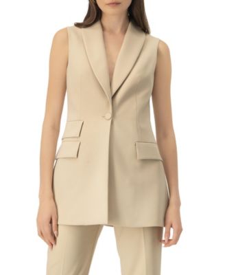 Women's Long Tailored Vest Tops