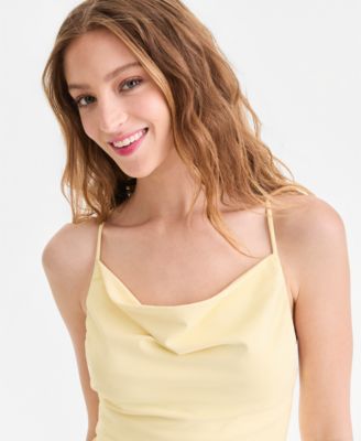 Women's Second Skin Asymmetric-Hem Slip Dress