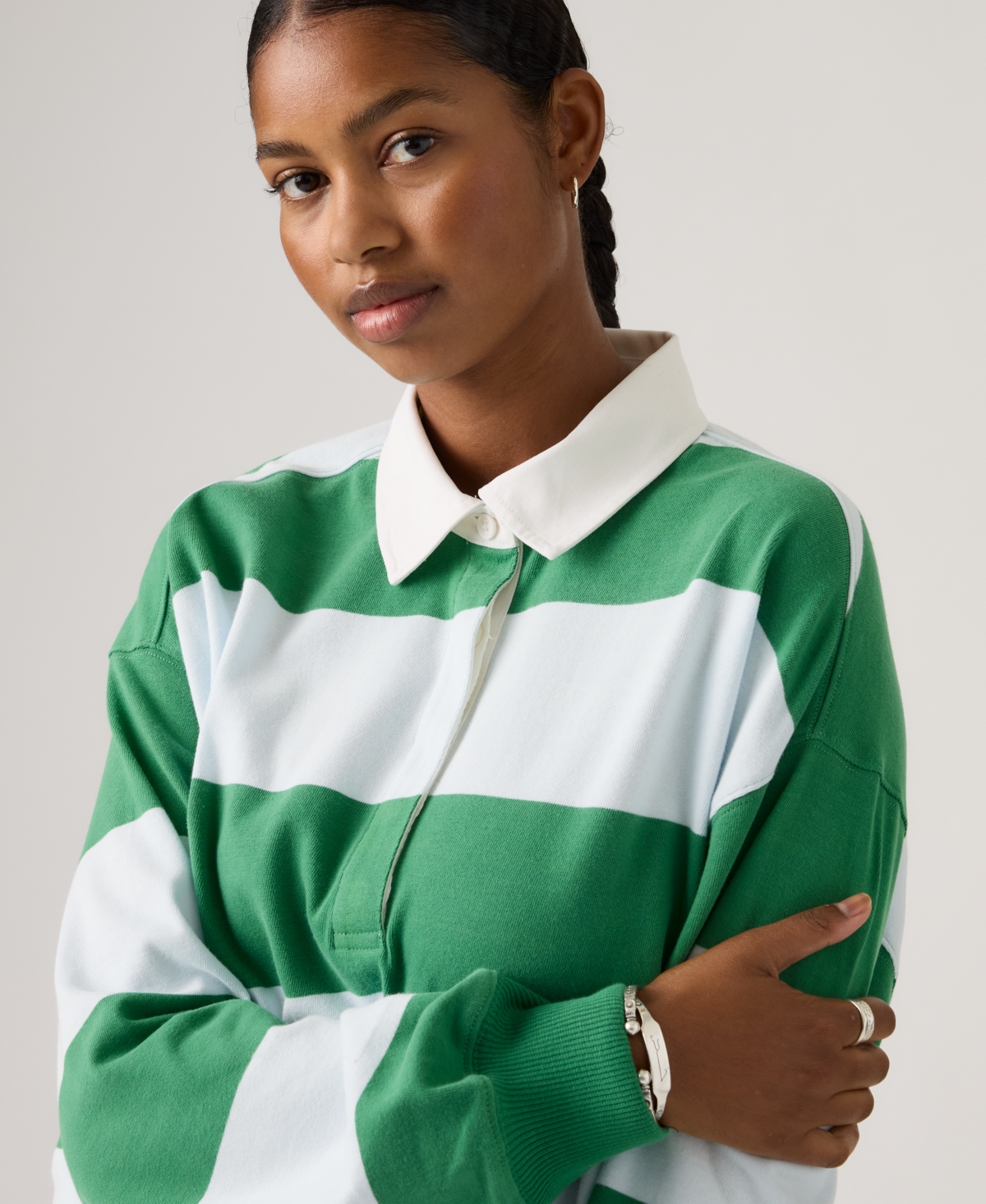 Levi's Juniors' Rugby Long-Sleeve Collared Top