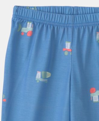 Boys' Toddler 2T-5T Construction Loose-Fit Top and Pants, 2-Piece Pajama Set