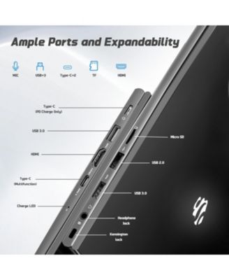 15.6" FHD IPS Student Laptop 16GB RAM 1TB SSD, 4 Cores 13th Gen Intel N150 3.6GHz Fingerprint Wi-Fi 6