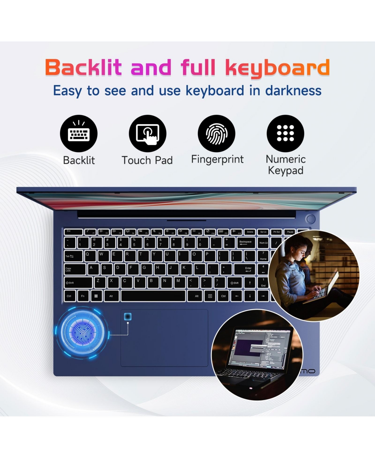 Nimo 17.3" Ips Fhd-Laptop Intel 6 Cores i3-1215U 32GB Ram 512GB Ssd 4.4GHz