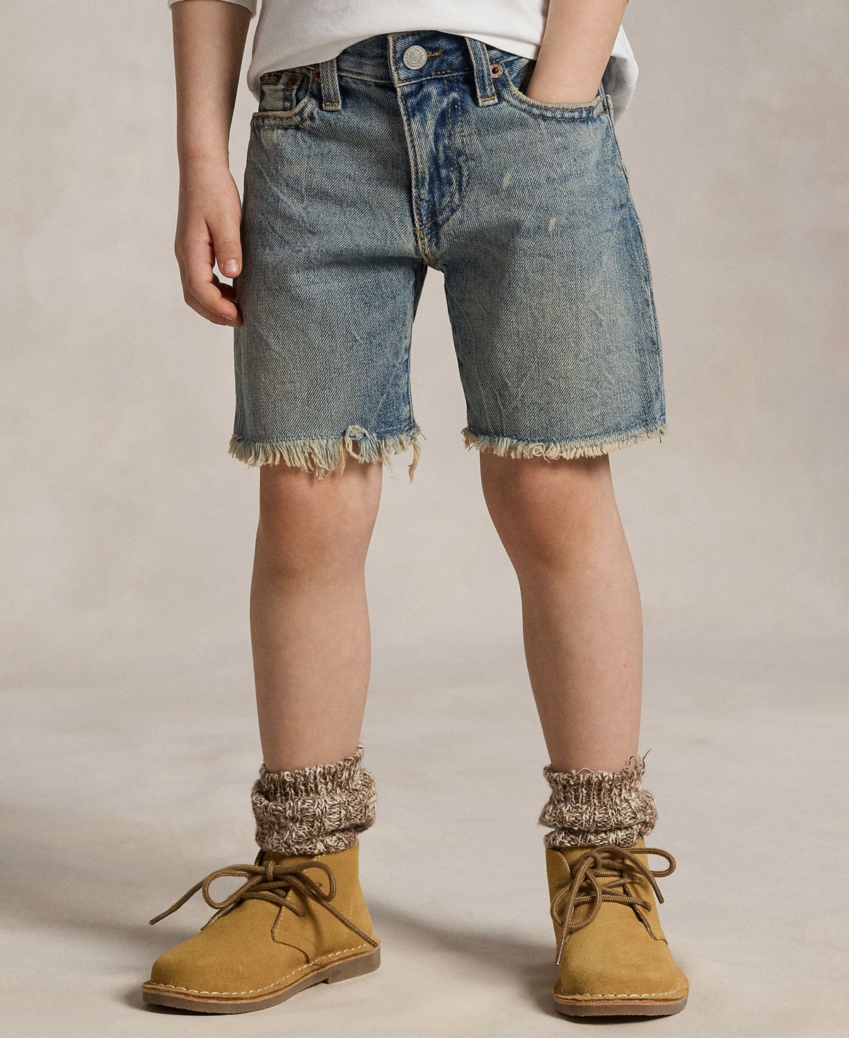 Polo Ralph Lauren Toddler and Little Boys Sullivan Slim Cutoff Denim Shorts