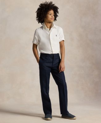 Boys 8-20 Short-Sleeve Linen Shirt