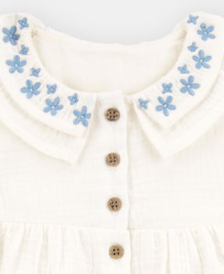 Baby Girls' Floral Sleeveless Bodysuit Dress