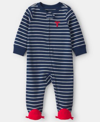 Baby Boys' Lobster Two-Way Zip One-Piece Pajama