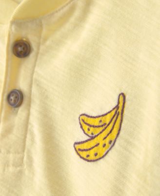 Baby Boys' Banana Top and Shorts, 2-Piece Set