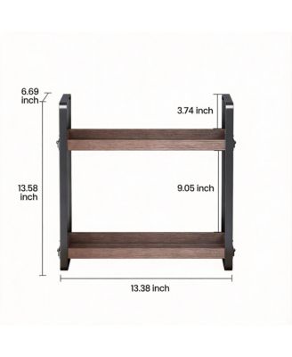 2-Tier Wood Bathroom Organizer