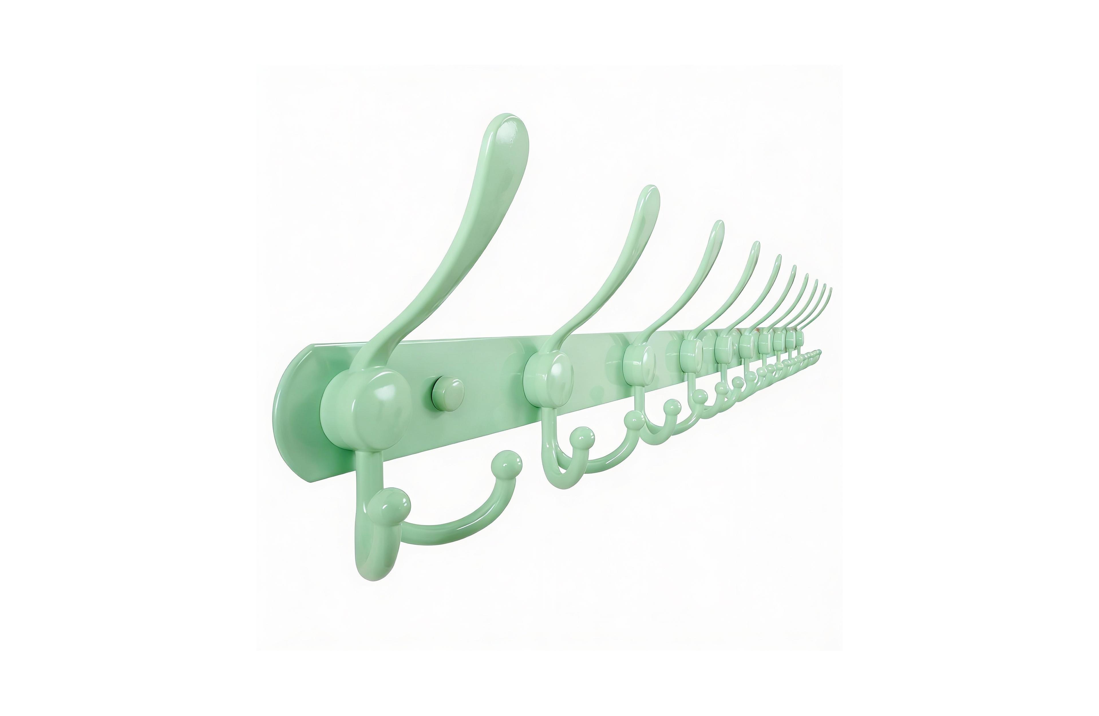Yigii Heavy Duty 38" Coat Rack with 10 Tri-hooks for Mudroom, Entryway