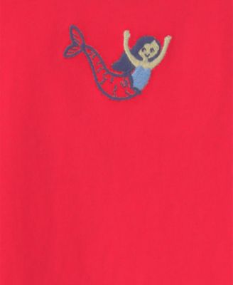 Girls' Toddler 2T-5T Mermaid Short-Sleeve Top