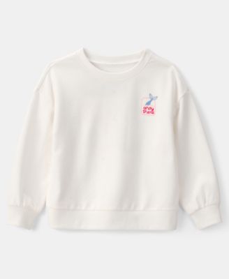 Girls' Toddler 2T-5T Mermaid French Terry Pull-On Sweatshirt