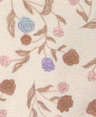 Baby Girls' Floral Top, Bodysuit, & Shorts, 3-Piece Set