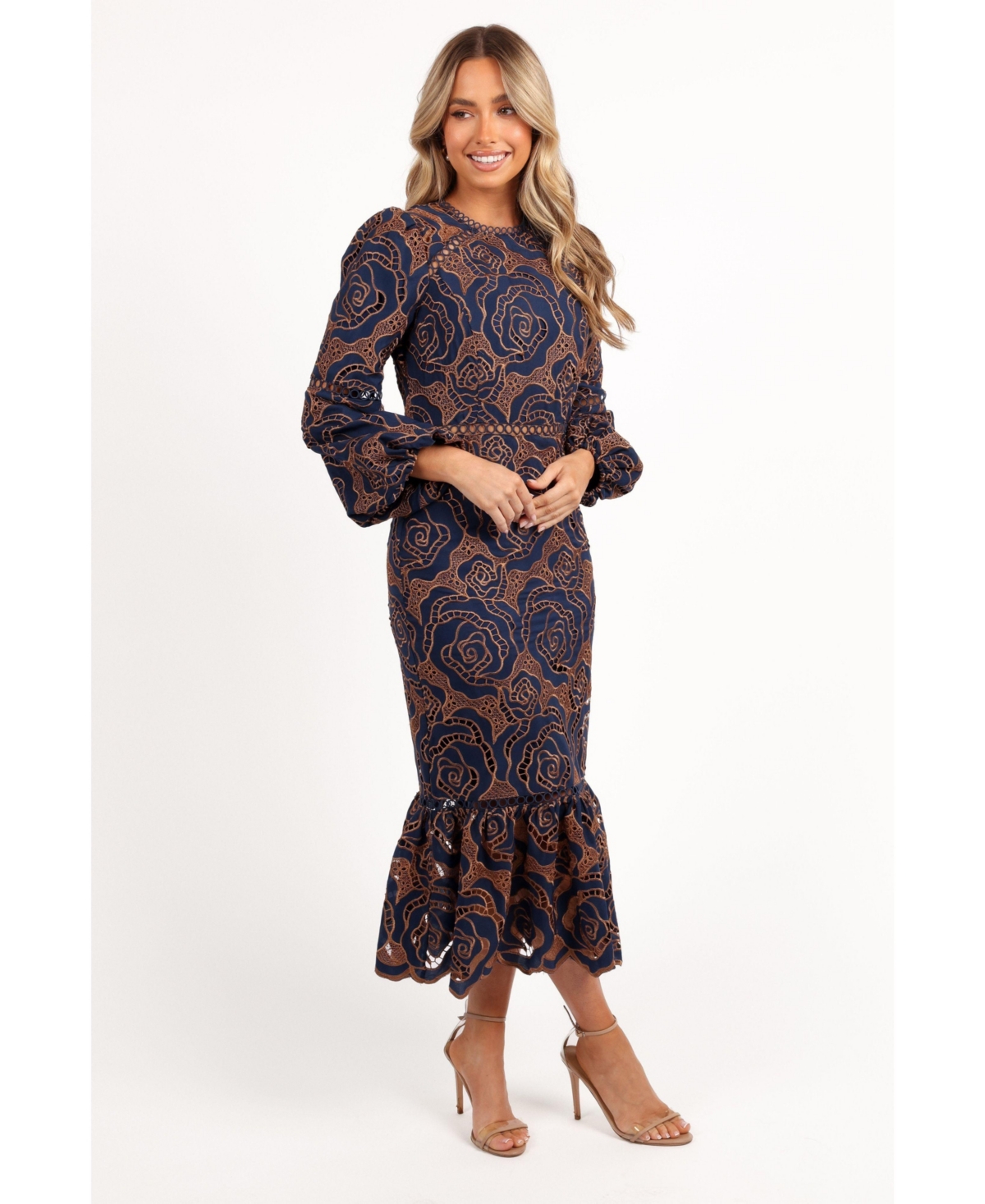 Petal and Pup Women's Pierre Long Sleeve Lace Maxi Dress