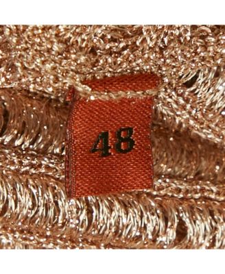 Women's Metallic Lurex Knit V-Neck Top