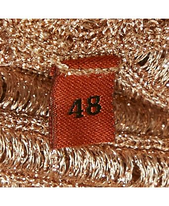 Women's Metallic Lurex Knit V-Neck Top