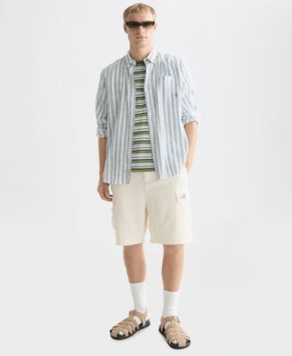 Men's Striped Regular-Fit Shirt