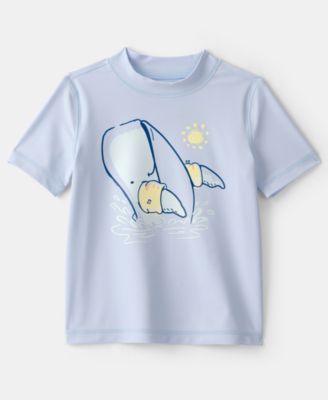 Boys' Toddler 2T-5T Whale Short-Sleeve Rashguard