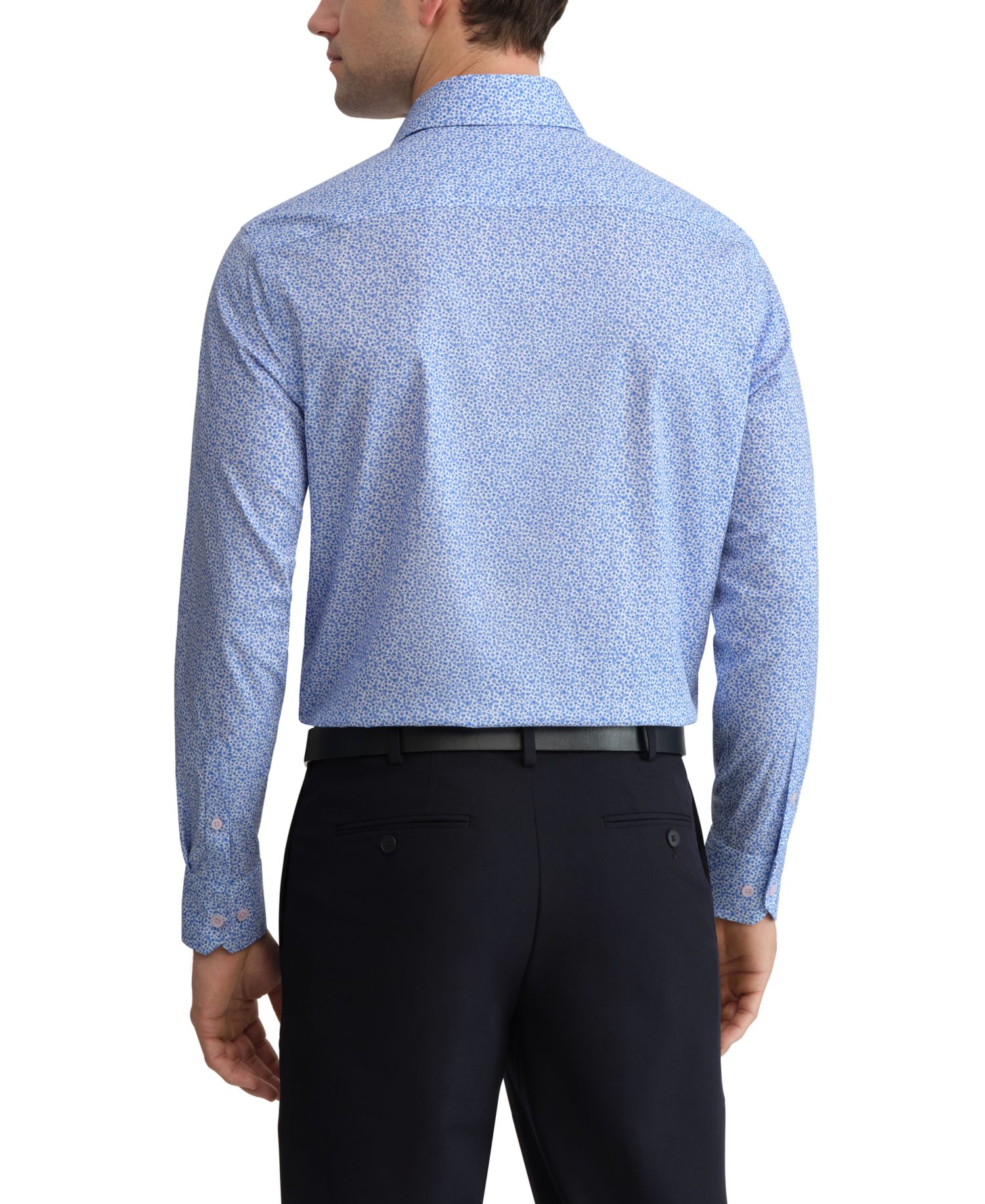 Мужская приталенная рубашка премиум-класса Ted Baker из негладкого материала