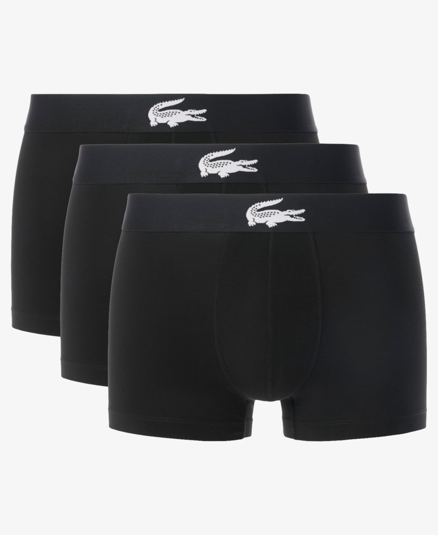 Бельё Waistband для мужчин, 3 шт. — Lacoste, цвет: Чёрный — фото 1