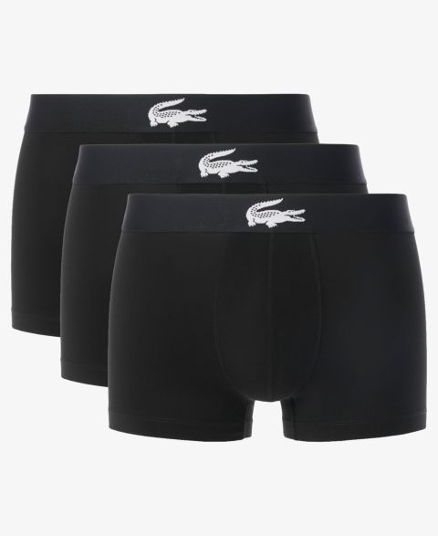 Бельё Waistband для мужчин, 3 шт. — Lacoste, цвет: Чёрный
