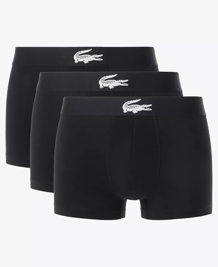 Men's Elastic Waistband Trunks, 3-Pack