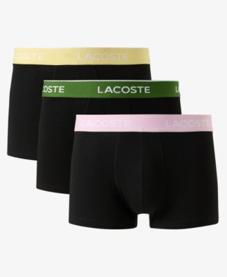 Men's 3-Pack Cotton Stretch Color Waistband Trunks