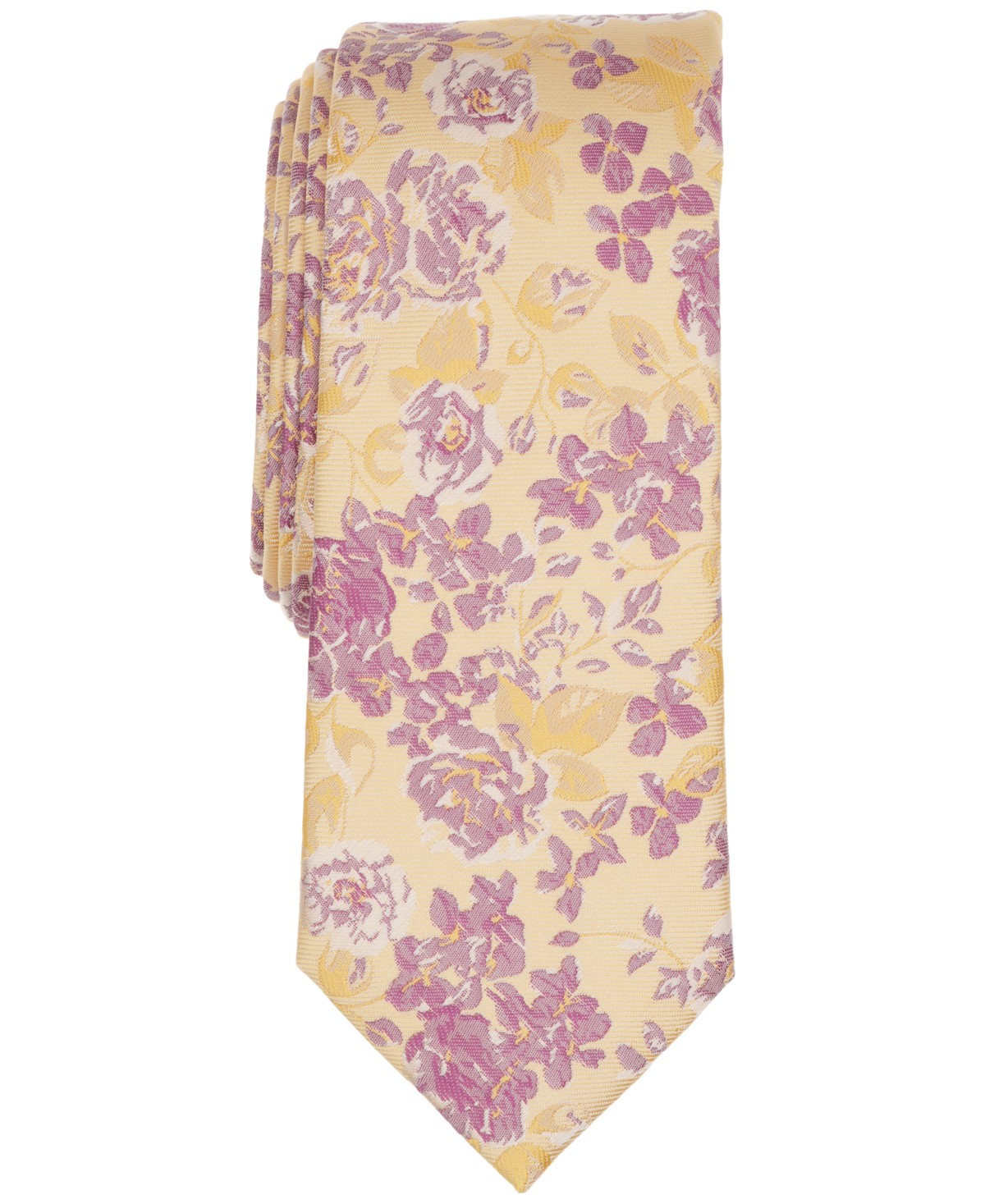 Мужские Bar III Men's Heron Floral Skinny Tie — фото 1