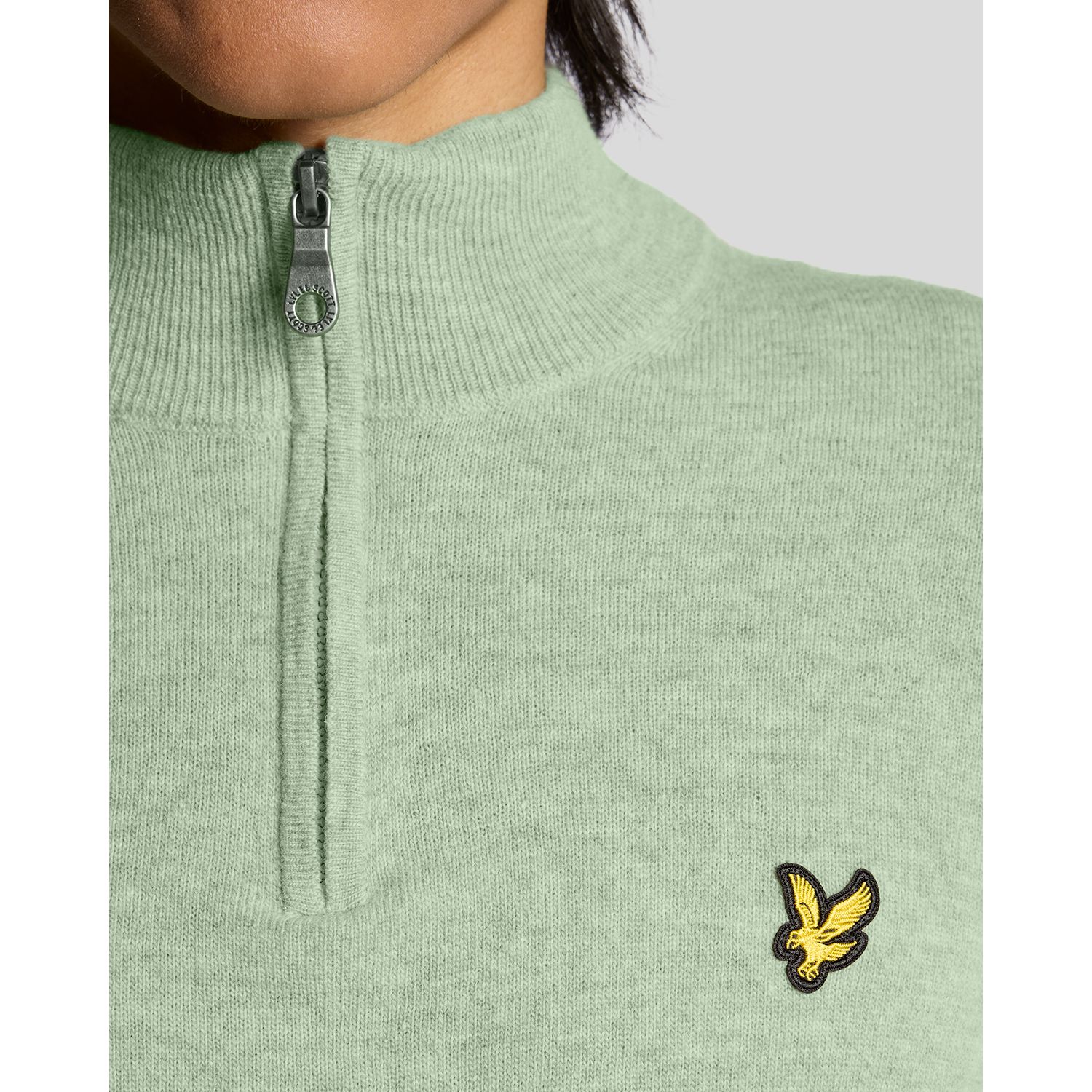 Men's Lambswool Blend Quarter Zip Sweater