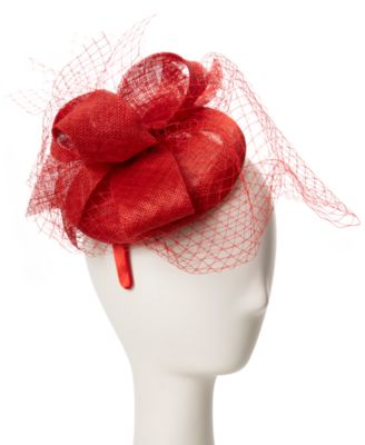 Sinamay Bow Net Fascinator Hat