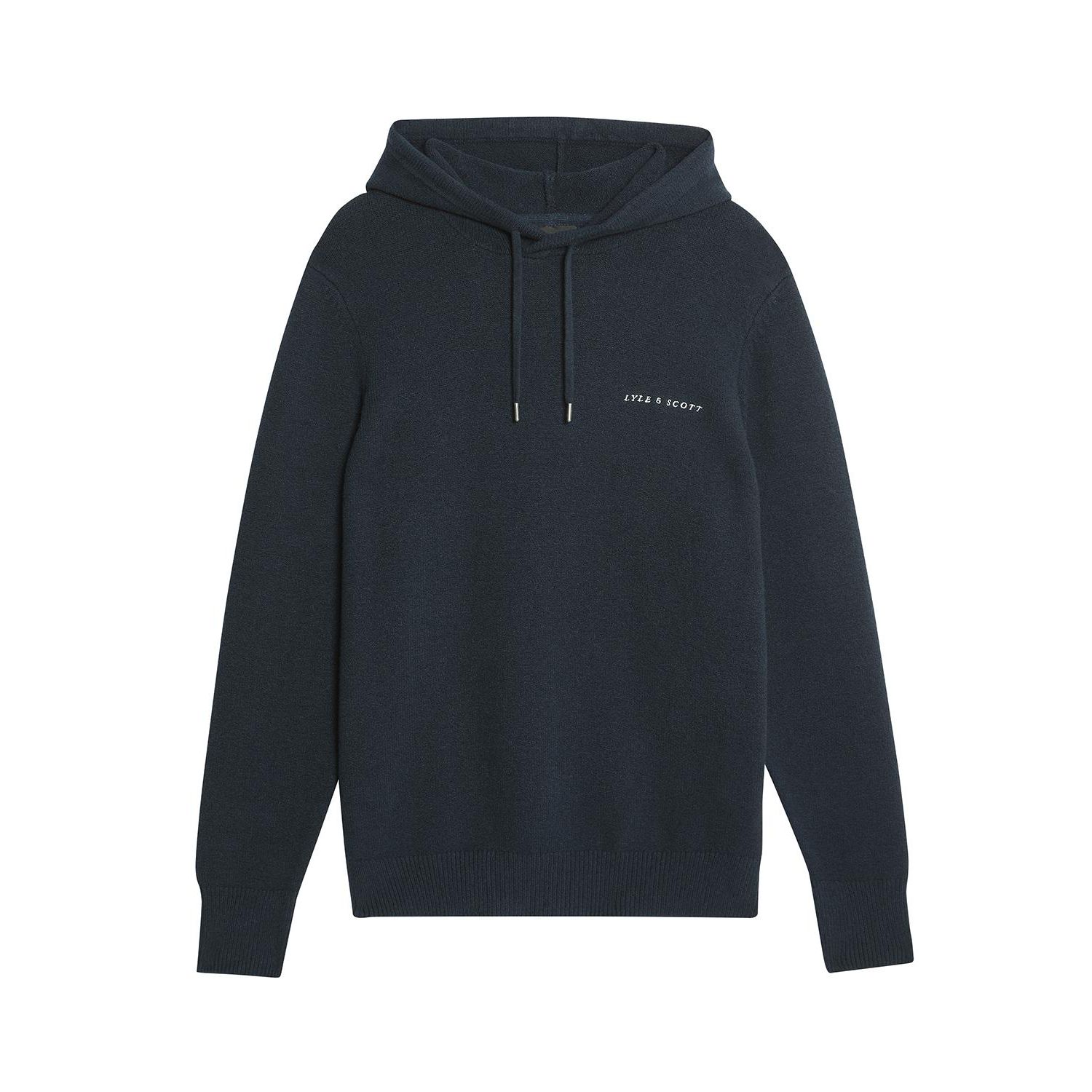 Men's Script Long Sleeve Knitted Hoodie