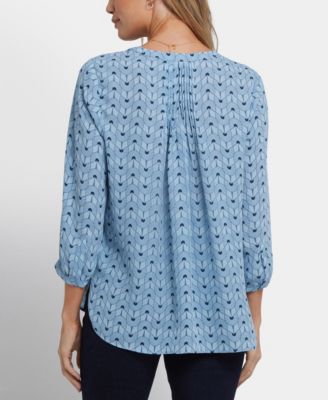 Women's Pintuck 3/4 Sleeve Top