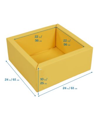 SoftZone Play Patch Toy Bins, Yellow, 2-Pack