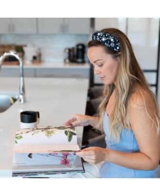 Women's Embellished Top Knot Headband - Patchwork Denim