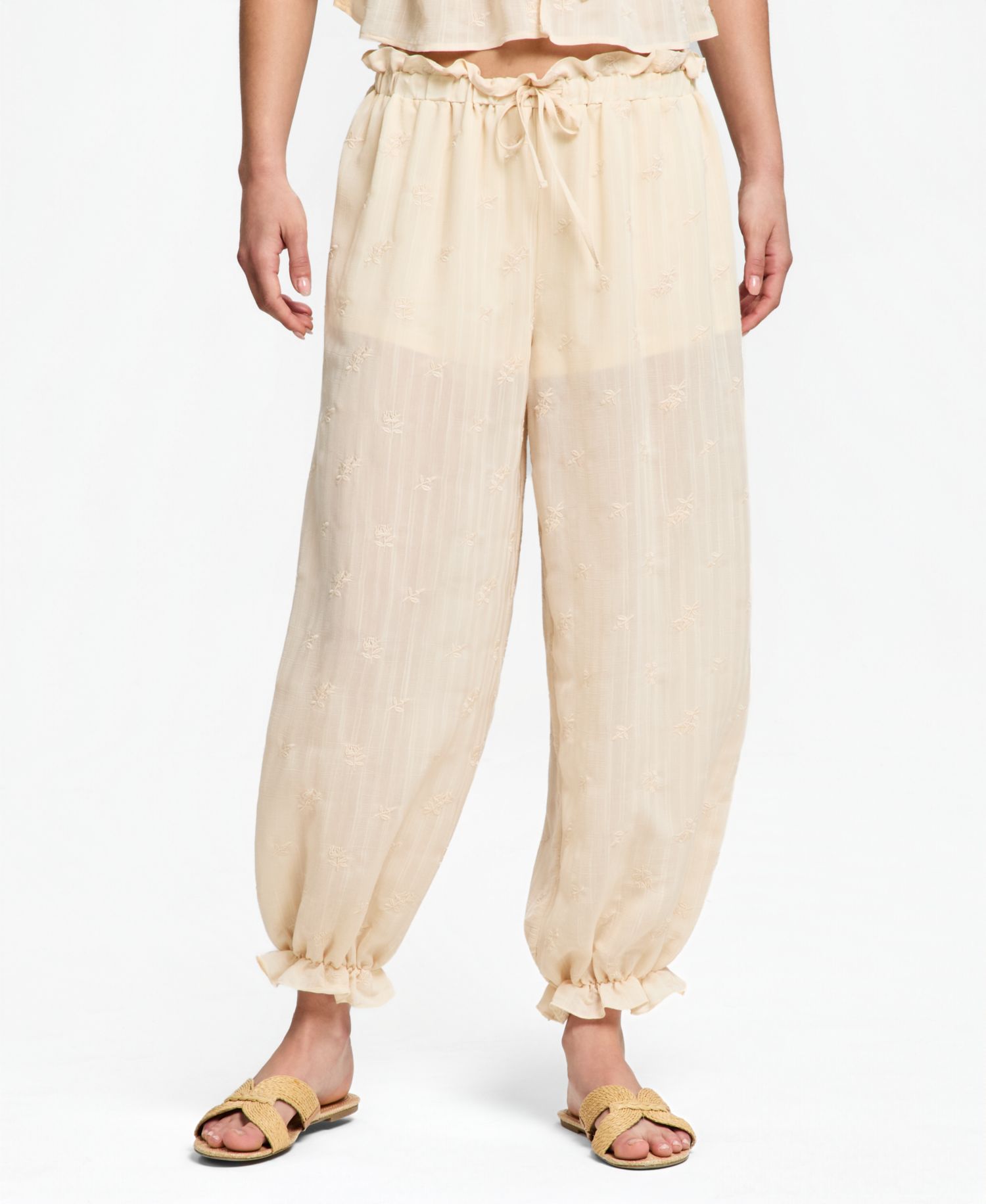 Women's Embroidered Balloon Pants