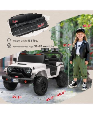 24V Two Seat Kids Electric Ride On Truck with Remote