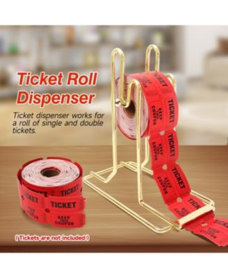 Brass Raffle Ticket Dispenser for Single or Double Roll Raffle Tickets Lotteries